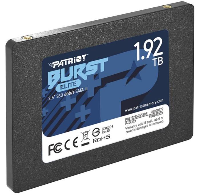 Patriot Burst Elite 1.92TB SSD 2.5 SATA III (450/350MB/s) [PBE192TS25SSDR]