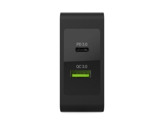 Green Cell Quick Charge 3.0 Uniwersalna ładowarka (zasilacz) sieciowa 230V / 1xUSB-C, 1xUSB (30W) [CHAR08]