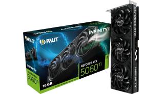GeForce RTX5060Ti Palit 16GB GDDR7 Infinity 3 [NE7506T019T1-GB2061S] (1xHDMI 2.1b, 3xDP 2.1b) (128-bit, PCIe 5.0)