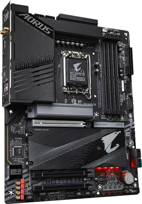 Gigabyte Z790 AORUS ELITE AX DDR4 (Intel Z790) [S1700, 4xDDR4 do 5333MHz, (HDMI 2.1) (4xM.2, 1xPCIe 5.0 x16, 1xPCIe 4.0 x16 (x4), 1xPCIe 3.0 x16 (x4)), WiFi 6E, BT 5.3, ATX]