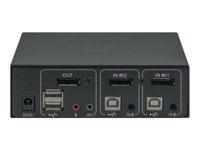 Przełącznik Manhattan KVM DisplayPort/USB 2x1 4K 60Hz [153546]