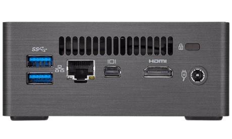 Komputer miniPC GIGABYTE BRIX GB-BLCE-4105 Celeron Quad-Core J4105 2.5GHz/2 sloty DDR4/HDD lub SSD SATA lub M.2/3xUSB 3.0, 1xUSB-C (czarny)