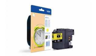 LC125XLY - yellow, oryginalny wkład z atramentem Brother, 1200 stron (Brother MFC-J4510DW, J4410DW, J6920DW, J6520DW, DCP-J4110DW)
