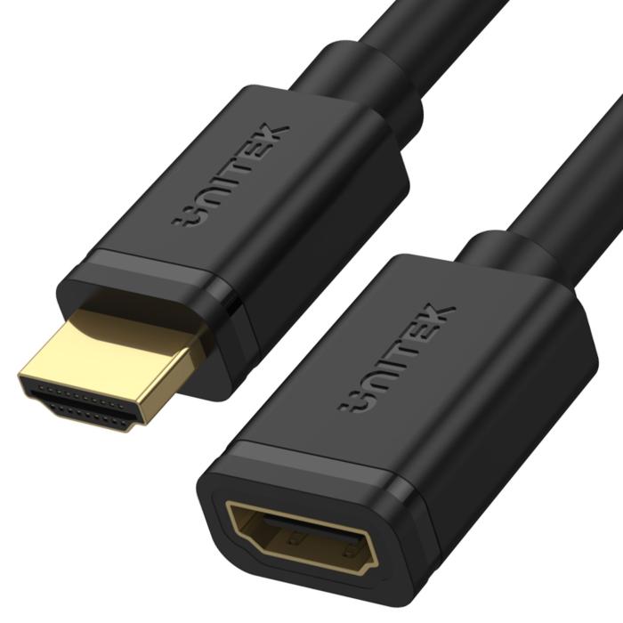 Unitek przedłużacz HDMI M / HDMI F v2.0 4K@60Hz (miedziane żyły) (3.0 m) [Y-C166K]