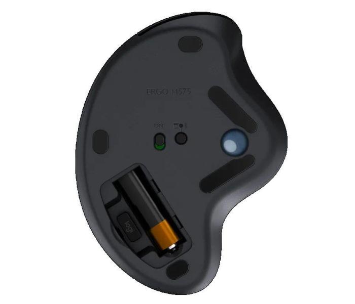 Logitech Ergo M575 Trackball Wireless/Bluetooth BT 2000dpi (optyczny, 1, 5) (grafitowy) [910-005872]