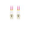 Lanberg patchcord światłowód MM LC/UPC-LC/UPC DUPLEX 3mm OM4 50/125 LSZH fioletowy (2m) [FO-LULU-MD41-0020-VT]