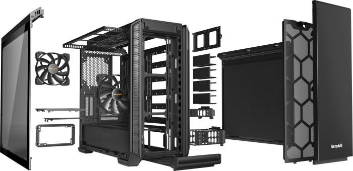 be quiet! Silent Base 601 Window Black ATX Midi (szkło hartowane) (2xUSB 3.0, 1xUSB2.0) (14(całkowity)/8(wolna)x2.5, 7(całkowity)/4(wolna)x3.5) [BGW26]