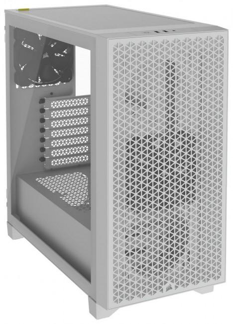 Corsair 3000D Tempered Glass Mid Tower White (szkło hartowane) (2x USB 3.0) (2x2.5, 2x3.5) [CC-9011252-WW]