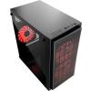 Gembird Fornax 950R Red (czarny) (akryl) (2x USB 3.0) (1x2.5, 2x2.5/3.5, 1x3.5) [CCC-FORNAX-950R]
