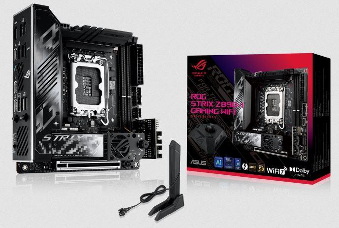 Asus ROG STRIX Z890-I GAMING WIFI [S1851, 2xDDR5 do 9200MHz, (HDMI 2.1) (2xM.2, 1xPCIe 5.0 x16, WiFi7, BT 5.4, mini ITX]