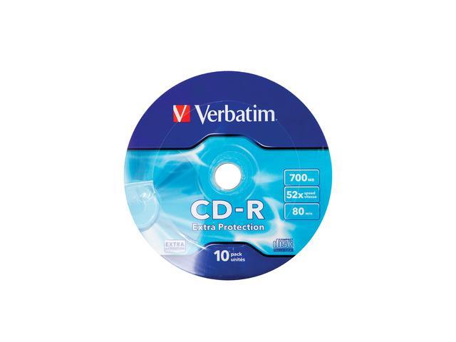CD-R Verbatim 700MB x52 SP Extra Protection Wrap Spinel*10 [43725]