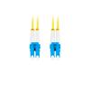 Lanberg patchcord światłowód SM LC/UPC-LC/UPC DUPLEX 3mm LSZH G657A1 żółty (2m) [FO-LULU-SD11-0020-YE]