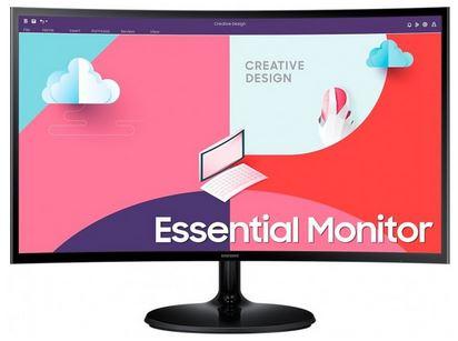 27’’ Samsung LS27C364EAUXEN (VA LED zakrzywiony 1800R, 1920x1080, 250, 4ms, 75Hz) (VGA, HDMI 1.4, Audio) czarny