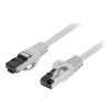 Lanberg (2.0m) Kabel sieciowy (Patchcord) kat.8.1 S/FTP LSZH CU (szary) [PCF8-10CU-0200-S]