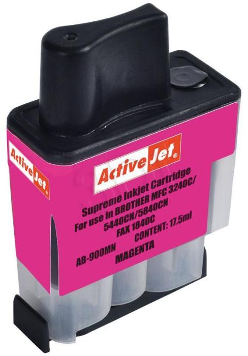 AB-900MN - magenta, wkład z atramentem ActiveJet, 17,5 ml (zamiennik LC900M) (DCP-110C, 115C, 117C, 120C, 310CN, 340CN, MFC-210C, 215C, 3240C, 3340C, 410CN, 425C, 5440CN, 5840C)