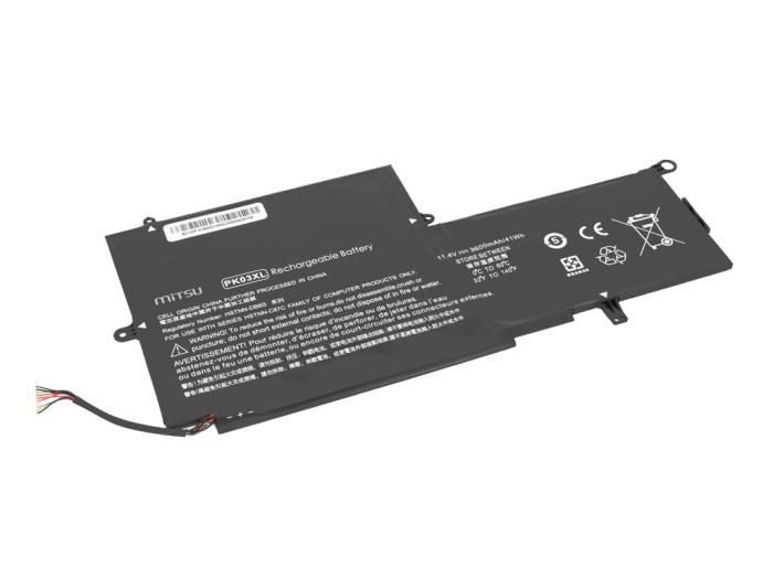 Mitsu bateria HP Envy x360 13, Spectre Pro x360 G1 11.4V, 3600mAh (41Wh) 3 ogniwa [BC/HP-X360G1]