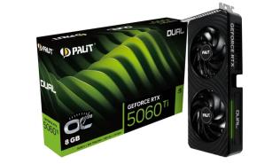 GeForce RTX5060Ti Palit 8GB GDDR7 Dual OC [NE7506TT19P1-GB2062D] (1xHDMI 2.1b, 3xDP 2.1b) (128-bit, PCIe 5.0)