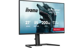 (27) Iiyama G-Master Red Eagle GB2771QSU-B1(IPS, 2560x1440, 350, 0.5ms, 200Hz) (2 xHDMI 2.0 / 1 x DP 1.4) pivot, głośniki (2x2W)