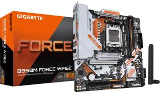 Gigabyte B850M FORCE WF6E (AMD B850) [AM5, 2xDDR5 do 9600MHz, (HDMI 2.1, DP 1.4) (3xM.2, 1xPCIe 4.0 x16, 1xPCIe 4.0 x16 (x4), WiFi 6E, BT 5.3, micro ATX]