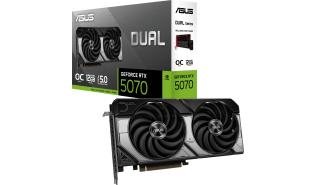 GeForce RTX5070 Asus 12GB GDDR7 Dual OC [DUAL-RTX5070-O12G, 90YV0M17-M0NA00] (2xHDMI 2.1b, 3xDP 2.1b) (192-bit, PCIe 5.0)