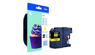 LC123Y - yellow, oryginalny wkład z atramentem Brother, 600 stron (Brother DCP-J132W, J152W, J552DW, J752DW, J4110DW, MFC-J470DW, J4410DW, J4510DW, J4610DW, J4710DW, J6520DW, J6920DW)