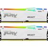 DDR5 64GB (2x32GB) 6000 MHz Kingston Fury Beast White RGB EXPO CL30 30-36-36 1.4V [KF560C30BWEAK2-64]