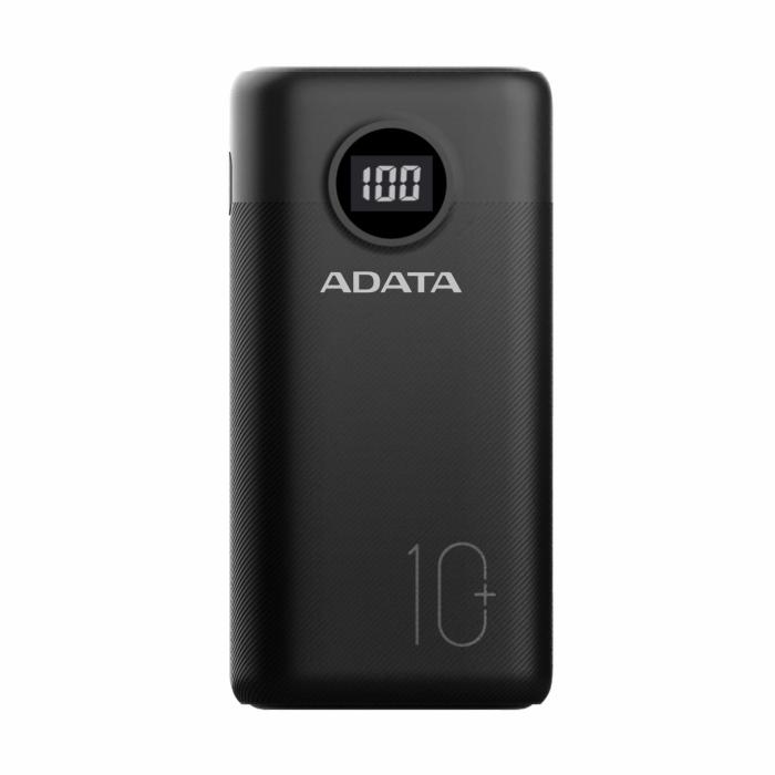 Power Bank A-Data P10000QCD 10000mAh 2xUSB 3.0, USB-C QC, PD (czarny) [AP10000QCD-DGT-CBK]