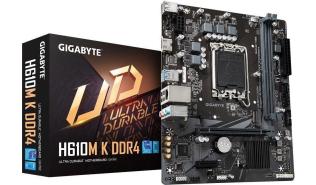 Gigabyte H610M K DDR4 (Intel H610) [s1700, 2xDDR4 do 3200MHz, (HDMI 2.1) (M.2, PCIe 4.0 x16, PCIe 3.0 x1), micro ATX]