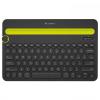 Logitech Wireless K480 Black/Yellow (membranowa, niskoprofilowa) (czarny) [920-006366]
