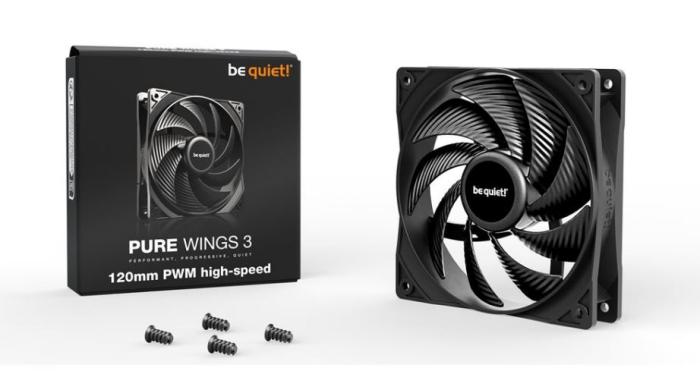 Bequiet Pure Wings 3 High-Speed 2100 obr 30.9 dBA 4-pin PWM (120 mm) [BL106]