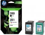 SD412EE (350 + 351) - 2 pack, czarny i kolor, oryginalny wkład z atramentem HP, 4,5, 3,5 ml (Hp photosmart c4210, c4225, c4235, c4240, c4250, c4270, c4272, c4273, c4275, c4280, c4283, c4285, c4288, c4293, c4294)