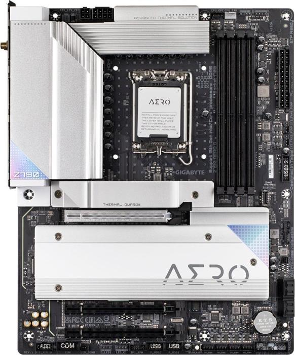 Gigabyte Z790 AERO G (Intel Z790) [S1700, 4xDDR5 do 7600MHz, (HDMI 2.1, DP 1.4 in) (5xM.2, 1xPCIe 5.0 x16, 1xPCIe 4.0 x16 (x4), 1xPCIe 3.0 x16 (x4)), WiFi 6E, BT 5.3, ATX]