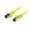 Lanberg (3.0m) Kabel sieciowy (Patchcord) kat.8.1 S/FTP LSZH CU Fluke Passed (żółty) [PCF8-10CU-0300-Y]