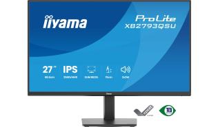 (27) Iiyama ProLite XB2793QSU-B1 (IPS, 2560x1440, 350, 1ms, 100% sRGB, 75Hz) (1xHDMI 1.4, 1xDP 1.2, 2xUSB-A 2.0) pivot, głośniki (2x2W), czarny