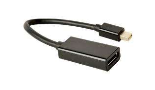 Gembird adapter DisplayPort Mini(M) / DisplayPort(F) 4K Black (15 cm) [A-mDPM-DPF4K-01]