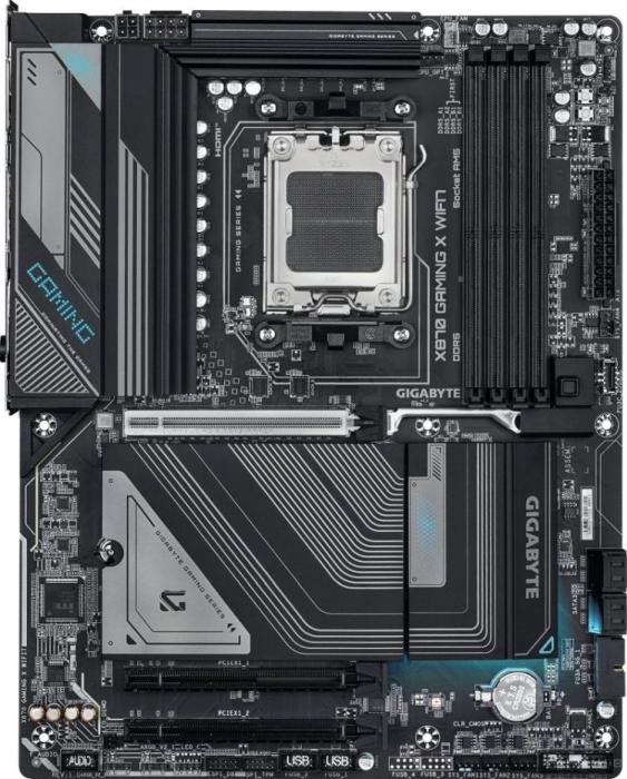 Gigabyte X870 GAMING X WIFI7 (AMD X870) [AM5, 4xDDR5 do 8200MHz, (HDMI 2.1) (3xM.2, 1xPCIe 5.0 x16, 2xPCIe 3.0 x16 (x1)), WiFi 7, BT 5.4, ATX]