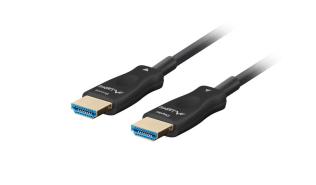 Lanberg Kabel optyczny HDMI M / HDMI M v2.1 8K 60Hz (30m) [CA-HDMI-30FB-0300-BK]