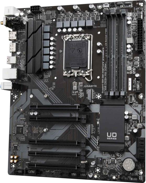 Gigabyte B760 DS3H AX (Intel B760) [S1700, 4xDDR5 do 7600MHz, (HDMI 2.1, DP 1.2) (2xM.2, 1xPCIe 4.0 x16, 4xPCIe 3.0 x16 (x1)), WIFI 6E, BT 5.3, ATX]