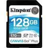 Secure Digital 128GB Kingston CANVAS Go Plus SDXC Claas 10 U3 UHS-I V30 (170/90MB/s) [SDG3/128GB]