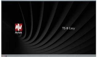 (75) Avtek TS 8 Easy (TFT LED, 3840x2160, 300, 5000:1, 8ms, 60Hz) (2x HDMI, 4x USB, 2x minijack, RS232, audio) głośniki 2x10W, czarny [1TV331]