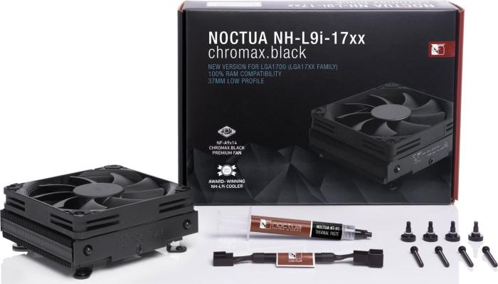 Noctua NH-L9i chromax black low profile (Socket 1700) (92 mm, TDP 65W, 4-pin)