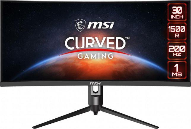 29.5’’ MSI Optix MAG301CR2 (VA zakrzywiony 1500R, 2560x1080, 300, 1ms, 103% sRGB, 200Hz) (2xHDMI 2.0, DP 1.2, USB-C) pivot, czarny