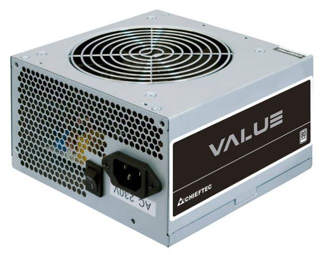Chieftec Value APB-400B8 (400W) (1x120mm) 80+ (CPU 1x4+4) (PCI-E 1x6+2) (2xMolex, 3xSATA)