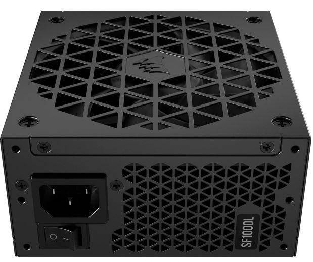 Corsair SF1000L 1000W SFX (1x120mm) Modularny 80+Gold (CPU 2x4+4) (PCI-E 5x6+2, 1x12+4) (3xMolex, 8xSATA) [CP-9020246-EU]