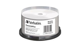BD-R Verbatim 50GB x6 Spindle*25 Wide Printable [43749]