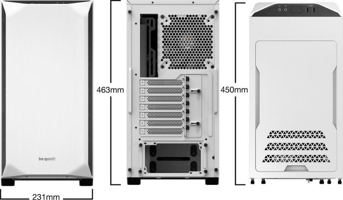 be quiet! Pure Base 500 White ATX Midi (metal) (2xUSB 3.2 Gen1) (5x2.5, 2x3.5/2.5) [BG035]