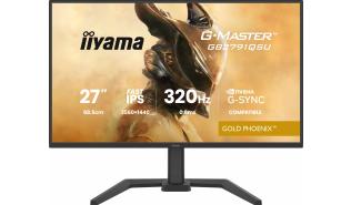 (27) Iiyama G-Master Gold Phoenix GB2791QSU-B1 (IPS, 2560x1440, 350, 0.6ms, HDR10, 320Hz) (2 xHDMI 2.1 / 1 x DP 1.4, 2xUSB-A 3.2, 1xUSB-B 3.2, 2xUSB-C) pivot, głośniki (2x2W), czarny