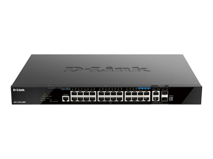 D-Link 28-Port Smart Managed PoE+ Gigabit Stack Switch 4x 2.5 GE 4x 10G [DGS-1520-28MP/E]