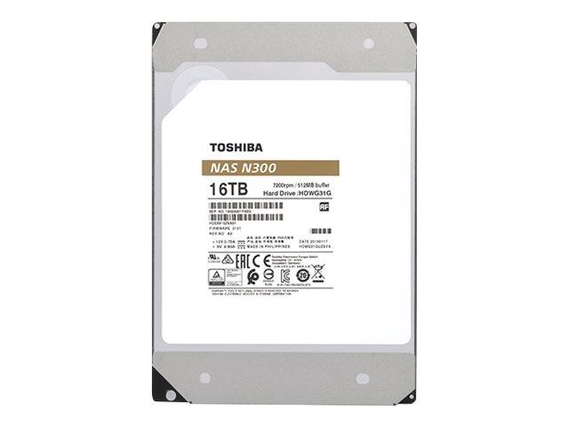 Toshiba N300 NAS 16TB (SATA III, ATA/600, 512MB, 7200) [HDWG31GUZSVA]