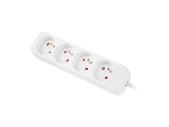 Lanberg PS0 PL (1.5m) biały (4 gniazda bez wyłącznika) [PS0-04E-0150-W]